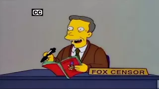 The Simpsons - “Fox Censor Guy” Dies but its censored