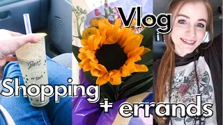 VLOG: Spend the day with me running errands, cleaning, flower shopping + a haul!!