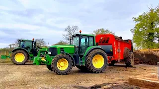 Epandage de Fumier 100% John Deere!!