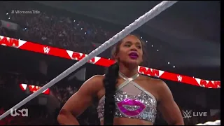 WWE Carmella vs Bianca Belair raw womens championship | Raw July 11, 2022