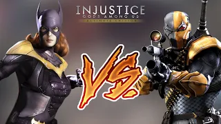 Injustice Gods Among Us - Batgirl Vs. Deathstroke (Hard) Walkthrough | RozZ99