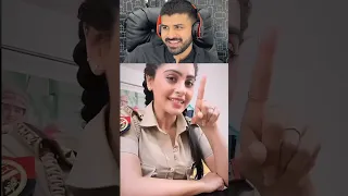 Yukti kapoor #police Funny Reels  Reaction #shorts