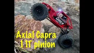 Axial Capra 4WS With 11T pinion gear upgrade