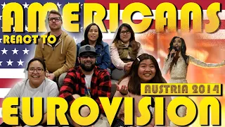 Americans react to Eurovision Conchita Wurst Rise Like a Phoenix Austria 2014