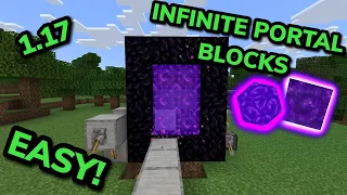 SIMPLE 1.17 NETHER PORTAL BLOCK FARM TUTORIAL in Minecraft Bedrock (MCPE/Xbox/PS4/Switch/Windows10)