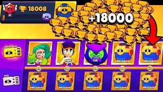 NONSTOP to 18000 TROPHIES Without Collecting BRAWL PASS! Brawl Stars