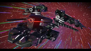 No Man's Sky : Cheesy way to destroy Pirate Dreadnought, no shooting missile and turret.
