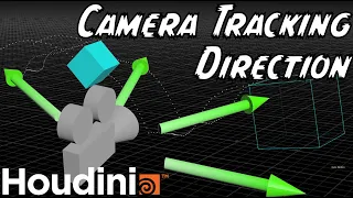 Camera Tracking Look At Direction Following Object in Houdini