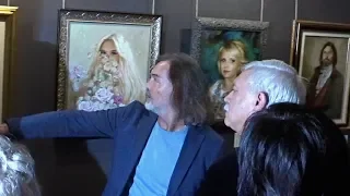 Никас Сафронов мощнейший "ядерный" художник на открытии выставки в Питере