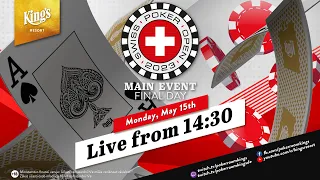 🇩🇪 Finaltag des €550 Swiss Poker Open Main Events, live aus dem King's Resort - 🎙️Stefan Hachmeister