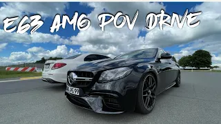 Mercedes-AMG E63 POV DRIVE | Loud - Fast - Autobahn