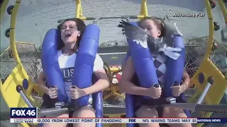 SEE IT: Teen hit in the face by flying seagull on amusement park ride