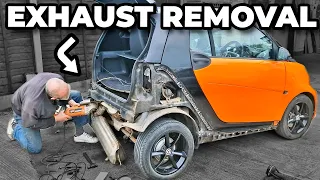 Smart ForTwo 451 Exhaust Removal - We DID NOT Expect That!