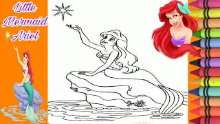 Colouring The Little Mermaid Ariel /Colouring Page /Colouring Book /Drawing for Kids