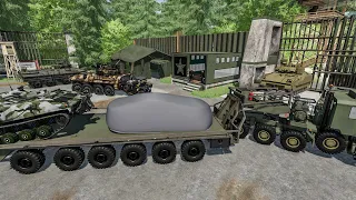 Découverte d'une base militaire abandonnée au milieu de nulle part avec des tanks | FS 22 RolePlay