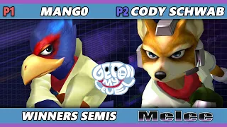 GOML 2023 Top 8 - Mango (Falco) Vs. Cody Schwab (Fox) Smash Melee - SSBM