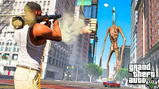 Giant LIGHT SIREN HEAD Monster Attacked Los Santos in GTA 5 - Epic Battle