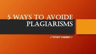 5 Tips to avoid plagiarism @thestudycornernf