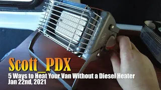 5 Ways to Heat your Van Without a Diesel Heater