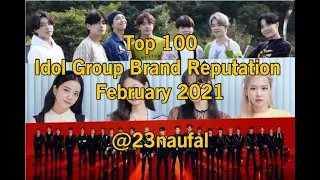 Top 100 Idol Group Brand Reputation February 2021 rekorea @23naufal