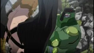 Flash  Green Lantern  Hawkman vs Doomsday_Fight (the death of superman