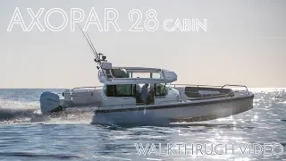 Axopar 28 Cabin Walkthrough Video