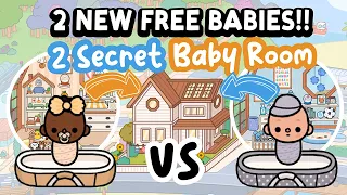 NEW UPDATE FREE 2 BABIES + Secret Attic BIG Family House 👶🏾👶🏼 TOCA BOCA House Ideas Toca Life World