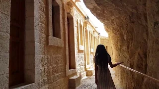 Here the devil tries to tempt Jesus - Monastery of the Temptation, Jericho