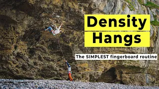 A SIMPLE fingerboard routine! | Training finger strength and endurance for climbing | Density Hangs