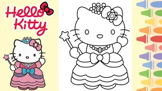 Colouring Hello Kitty With Coloured Markers I Princess Costume