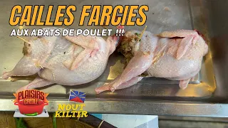 CAILLES FARCIES - Z'andouille en Rougail - Carry THAZAR ( Poisson) - LA cuisine sur KANAL AUSTRAL.TV