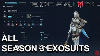 Exoprimal (Season 3) - All Characters & Exosuits/Skins + DLC (Monster Hunter) *Updated*