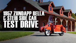 1957 Zundapp Bella R203 Scooter With Authentic Steib RS1 Sidecar Test Drive