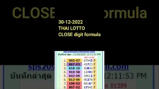 30-12-3022 Closed digit formula