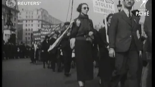 ENGLAND: May day labour parade/  demonstration in London (1934)