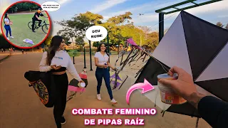 COMBATE FEMININO DE PIPAS | FOMOS EXPULSAS DO PARQUE POR SOLTAR PIPA E PARTIMOS PRO RÉLO NOTURNO!