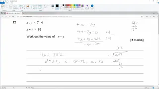 AQA GCSE 8300 1F Nov 2017 Q22