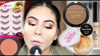 DRUGSTORE MAKEUP TUTORIAL FOR BEGINNERS USING AFFORDABLE MAKEUP BRUSHES: TIPS & TRICKS | JuicyJas