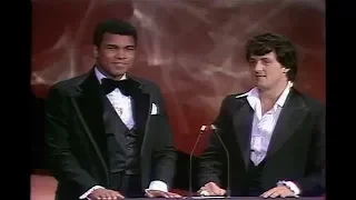 Muhammad ali-Silvester Stallone az 1977-es Oscar átadáson