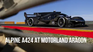 Alpine A424 - testing at the Motorland circuit in Aragon