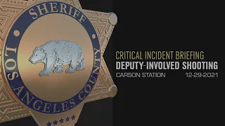 Critical Incident Briefing - Carson Station, 12/29/2021
