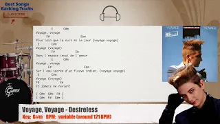 🥁  Voyage, Voyage - Desireless Drums Backing Track with chords and lyrics