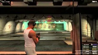 GTA V Light Machine Gun Challenge 3 Shooting Range