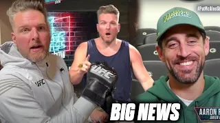 Pat McAfee Announces Aaron Rodgers Tuesday Is Back, Gets Gift From Dana White!