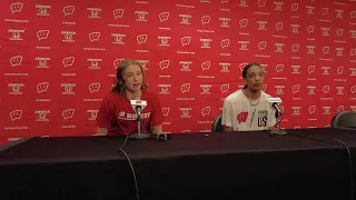 Badgers women's hockey defenders Caroline Harvey and Chayla Edwards preview trip to the Frozen Four