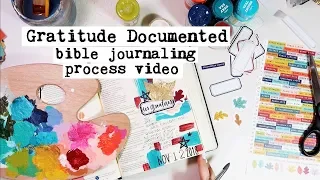 Gratitude Documented Day 12 | Bible Journaling Process Video