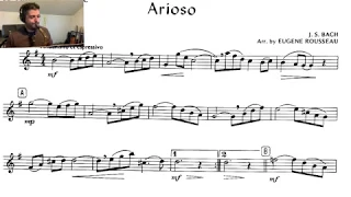 Arioso for Alto Saxophone - J.S. Bach Arr. by Eugene Rousseau