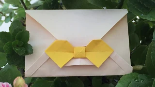 Envelope Origami--Teach you to fold the colorful bow and love envelope!