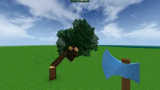 Survivalcraft 2 :  Immersive Tree Felling Mod with Animation and Sound Effects ! ! ! !