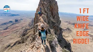 Are You Brave Enough? Climbing the Knife Edge on Moapa Peak | Nevada